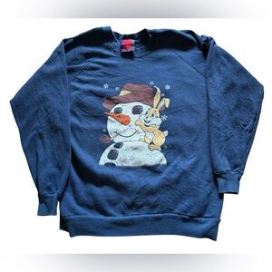 Vintage Homegrown Southern Sweats Christmas Sweatshirt Size Large USA made